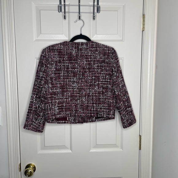 Brooks Brothers Tweed Jacket - Burgundy and White 6 - Picture 8 of 10